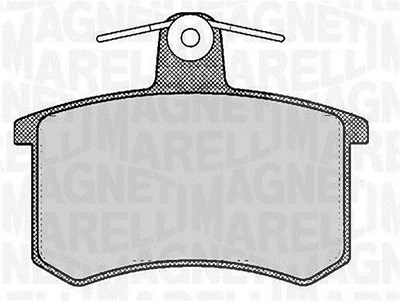 Magneti Marelli Bremsbelagsatz, Scheibenbremse [Hersteller-Nr. 363916060116] für Alfa Romeo, Audi, Fiat, Lancia von MAGNETI MARELLI