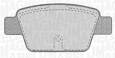 Magneti Marelli Bremsbelagsatz, Scheibenbremse [Hersteller-Nr. 363916060125] für Alfa Romeo, Chrysler, Fiat, Lancia von MAGNETI MARELLI