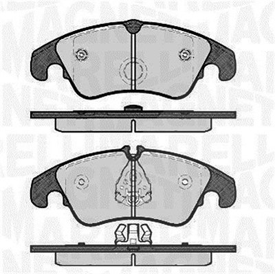 Magneti Marelli Bremsbelagsatz, Scheibenbremse [Hersteller-Nr. 363916060140] für Audi von MAGNETI MARELLI