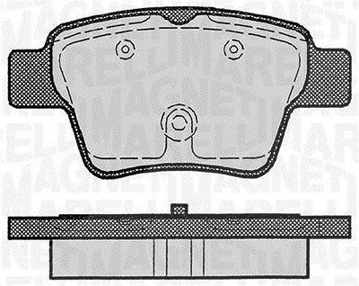 Magneti Marelli Bremsbelagsatz, Scheibenbremse [Hersteller-Nr. 363916060179] für Citroën, Emgrand, Peugeot, Renault, Vauxhall von MAGNETI MARELLI