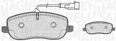 Magneti Marelli Bremsbelagsatz, Scheibenbremse [Hersteller-Nr. 363916060224] für Fiat von MAGNETI MARELLI