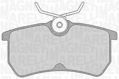 Magneti Marelli Bremsbelagsatz, Scheibenbremse [Hersteller-Nr. 363916060253] für Ford von MAGNETI MARELLI