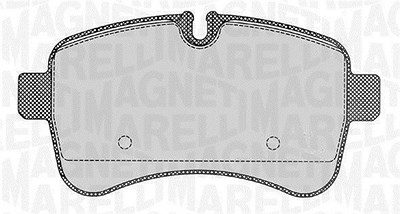 Magneti Marelli Bremsbelagsatz, Scheibenbremse [Hersteller-Nr. 363916060284] für Iveco von MAGNETI MARELLI