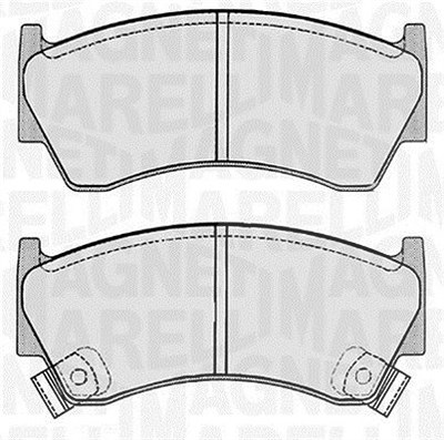 Magneti Marelli Bremsbelagsatz, Scheibenbremse [Hersteller-Nr. 363916060343] für Nissan von MAGNETI MARELLI