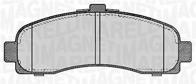 Magneti Marelli Bremsbelagsatz, Scheibenbremse [Hersteller-Nr. 363916060346] für Nissan von MAGNETI MARELLI
