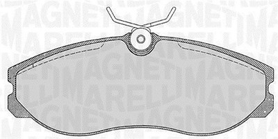 Magneti Marelli Bremsbelagsatz, Scheibenbremse [Hersteller-Nr. 363916060352] für Ford, Ldv, Nissan, Vauxhall von MAGNETI MARELLI