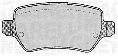 Magneti Marelli Bremsbelagsatz, Scheibenbremse [Hersteller-Nr. 363916060358] für Kia, Lada, Opel, Vauxhall von MAGNETI MARELLI
