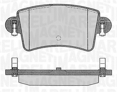 Magneti Marelli Bremsbelagsatz, Scheibenbremse [Hersteller-Nr. 363916060365] für Nissan, Opel, Renault, Vauxhall von MAGNETI MARELLI