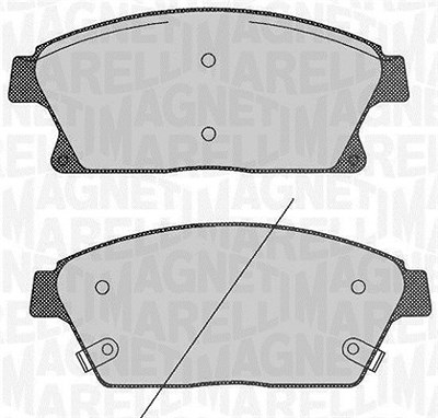 Magneti Marelli Bremsbelagsatz, Scheibenbremse [Hersteller-Nr. 363916060424] für Buick, Cadillac, Chevrolet, Mitsubishi, Opel, Vauxhall von MAGNETI MARELLI