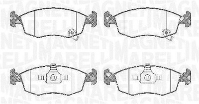 Magneti Marelli Bremsbelagsatz, Scheibenbremse [Hersteller-Nr. 363916060428] für Fiat, Lancia von MAGNETI MARELLI