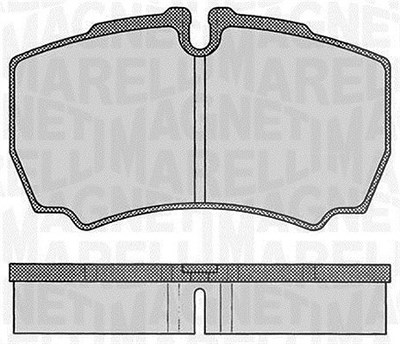 Magneti Marelli Bremsbelagsatz, Scheibenbremse [Hersteller-Nr. 363916060434] für Iveco von MAGNETI MARELLI