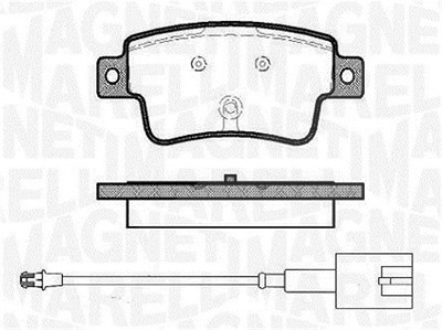 Magneti Marelli Bremsbelagsatz, Scheibenbremse [Hersteller-Nr. 363916060446] für Abarth, Fiat von MAGNETI MARELLI