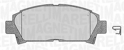 Magneti Marelli Bremsbelagsatz, Scheibenbremse [Hersteller-Nr. 363916060509] für Toyota von MAGNETI MARELLI