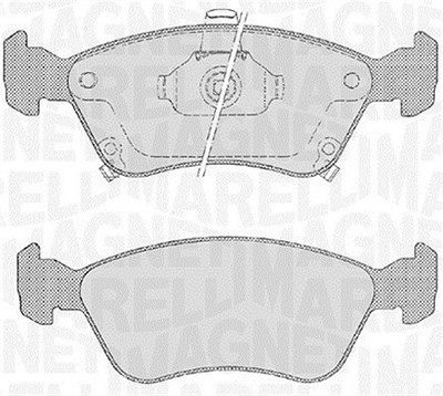 Magneti Marelli Bremsbelagsatz, Scheibenbremse [Hersteller-Nr. 363916060532] für Toyota von MAGNETI MARELLI