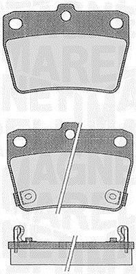 Magneti Marelli Bremsbelagsatz, Scheibenbremse [Hersteller-Nr. 363916060578] für Toyota von MAGNETI MARELLI