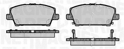 Magneti Marelli Bremsbelagsatz, Scheibenbremse [Hersteller-Nr. 363916060620] für Honda von MAGNETI MARELLI