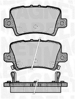 Magneti Marelli Bremsbelagsatz, Scheibenbremse [Hersteller-Nr. 363916060621] für Honda von MAGNETI MARELLI