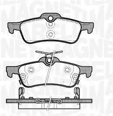 Magneti Marelli Bremsbelagsatz, Scheibenbremse [Hersteller-Nr. 363916060631] für Daihatsu, Honda, Toyota von MAGNETI MARELLI
