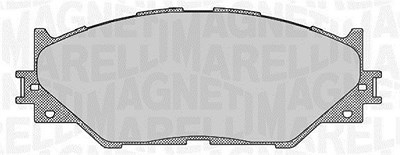 Magneti Marelli Bremsbelagsatz, Scheibenbremse [Hersteller-Nr. 363916060637] für Lexus von MAGNETI MARELLI