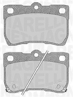 Magneti Marelli Bremsbelagsatz, Scheibenbremse [Hersteller-Nr. 363916060638] für Lexus von MAGNETI MARELLI