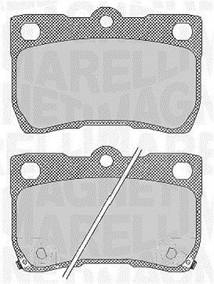 Magneti Marelli Bremsbelagsatz, Scheibenbremse [Hersteller-Nr. 363916060638] für Lexus, Toyota von MAGNETI MARELLI