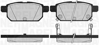 Magneti Marelli Bremsbelagsatz, Scheibenbremse [Hersteller-Nr. 363916060646] für Suzuki von MAGNETI MARELLI