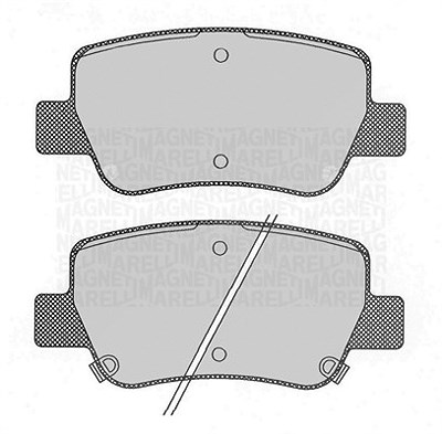 Magneti Marelli Bremsbelagsatz, Scheibenbremse [Hersteller-Nr. 363916060686] für Toyota von MAGNETI MARELLI