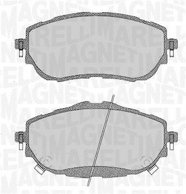 Magneti Marelli Bremsbelagsatz, Scheibenbremse [Hersteller-Nr. 363916060708] für Toyota von MAGNETI MARELLI