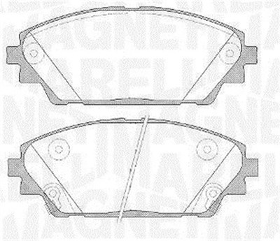 Magneti Marelli Bremsbelagsatz, Scheibenbremse [Hersteller-Nr. 363916060808] für Mazda von MAGNETI MARELLI