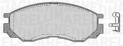 Magneti Marelli Bremsbelagsatz, Scheibenbremse [Hersteller-Nr. 363916060810] für Landwind (jmc), Mitsubishi, Shuanghuan von MAGNETI MARELLI