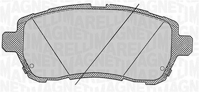 Magneti Marelli Bremsbelagsatz, Scheibenbremse [Hersteller-Nr. 363916060818] für Daihatsu, Ford, Mazda, Subaru, Suzuki von MAGNETI MARELLI