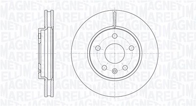 Magneti Marelli Bremsscheibe [Hersteller-Nr. 361302040106] für Chevrolet, Opel, Saab von MAGNETI MARELLI