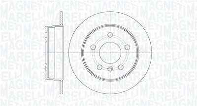 Magneti Marelli Bremsscheibe [Hersteller-Nr. 361302040113] für Mercedes-Benz von MAGNETI MARELLI