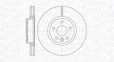 Magneti Marelli Bremsscheibe [Hersteller-Nr. 361302040118] für Ford, Land Rover, Volvo von MAGNETI MARELLI