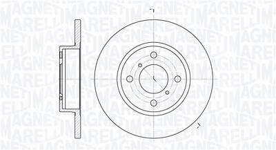 Magneti Marelli Bremsscheibe [Hersteller-Nr. 361302040127] für Opel, Suzuki von MAGNETI MARELLI