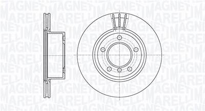 Magneti Marelli Bremsscheibe [Hersteller-Nr. 361302040128] für BMW von MAGNETI MARELLI