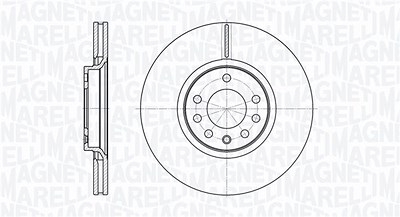 Magneti Marelli Bremsscheibe [Hersteller-Nr. 361302040140] für Opel, Saab von MAGNETI MARELLI