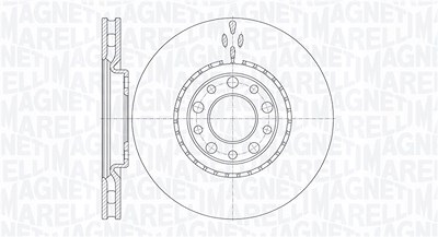 Magneti Marelli Bremsscheibe [Hersteller-Nr. 361302040146] für Alfa Romeo von MAGNETI MARELLI
