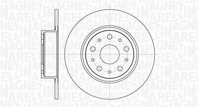 Magneti Marelli Bremsscheibe [Hersteller-Nr. 361302040155] für Alfa Romeo, Lancia von MAGNETI MARELLI