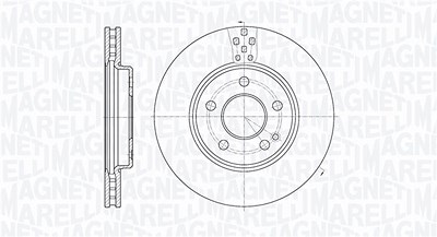 Magneti Marelli Bremsscheibe [Hersteller-Nr. 361302040176] für Mercedes-Benz von MAGNETI MARELLI