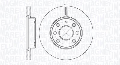 Magneti Marelli Bremsscheibe [Hersteller-Nr. 361302040184] für Opel von MAGNETI MARELLI