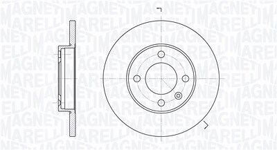 Magneti Marelli Bremsscheibe [Hersteller-Nr. 361302040193] für Audi, Seat, VW von MAGNETI MARELLI