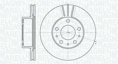 Magneti Marelli Bremsscheibe [Hersteller-Nr. 361302040230] für Citroën, Fiat von MAGNETI MARELLI