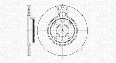 Magneti Marelli Bremsscheibe [Hersteller-Nr. 361302040238] für Alfa Romeo, Citroën, Fiat, Lancia, Peugeot von MAGNETI MARELLI