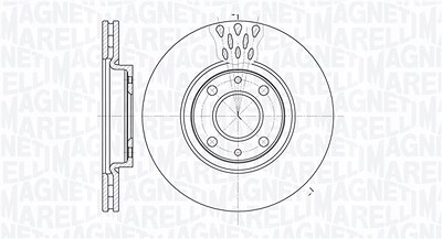 Magneti Marelli Bremsscheibe [Hersteller-Nr. 361302040238] für Alfa Romeo, Chrysler, Citroën, Fiat, Lancia, Peugeot von MAGNETI MARELLI