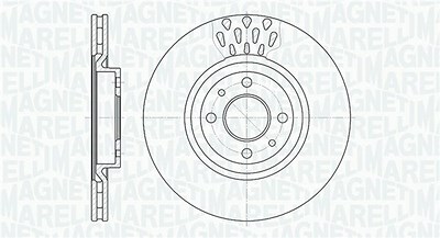 Magneti Marelli Bremsscheibe [Hersteller-Nr. 361302040252] für Fiat von MAGNETI MARELLI
