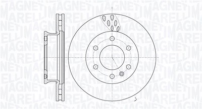 Magneti Marelli Bremsscheibe [Hersteller-Nr. 361302040280] für Mercedes-Benz, VW von MAGNETI MARELLI