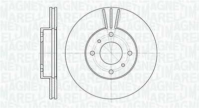 Magneti Marelli Bremsscheibe [Hersteller-Nr. 361302040318] für Nissan von MAGNETI MARELLI