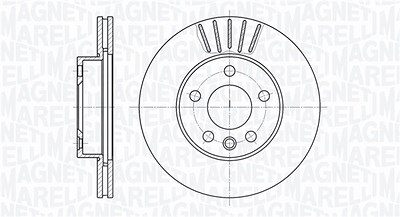 Magneti Marelli Bremsscheibe [Hersteller-Nr. 361302040324] für VW von MAGNETI MARELLI