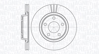Magneti Marelli Bremsscheibe [Hersteller-Nr. 361302040330] für Audi, Seat, VW von MAGNETI MARELLI